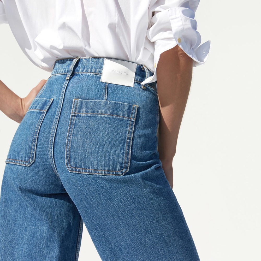 Everlane Limited Edition Wide Leg Crop Denim (NWT)